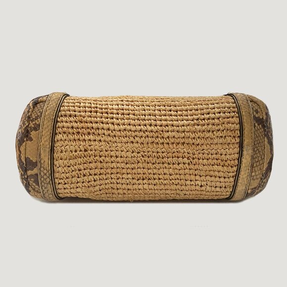 COACH 16839 Natalie Hampton Straw Tote - Picture 8 of 11